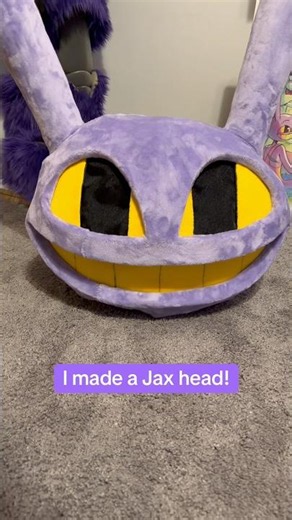 I made a Jax head! #costume #cosplay #theamazingdigitalcircus #tadc #jax