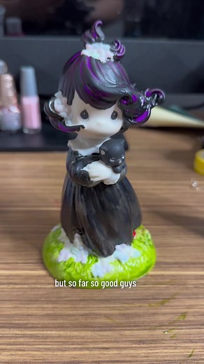 Goth Makeover on Precious Moments Figurine | Upcycle Project