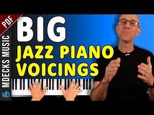 Easy Jazz Piano Voicings Exercise to Master Big Chords for All Levels. #jazzpianolessons