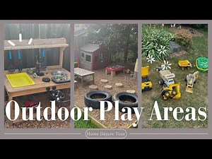 Home Daycare Outdoor Tour | Backyard Playground + Driveway Play Ideas