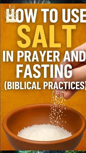 🔥Spiritual Benefits of Salt in Prayer and Deliverance" ( Biblical Practices) #prayer #bible #faith