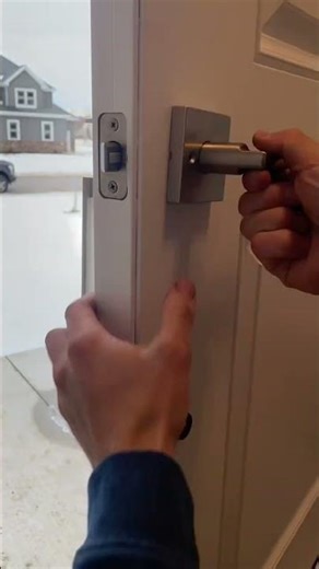 Front door handle install