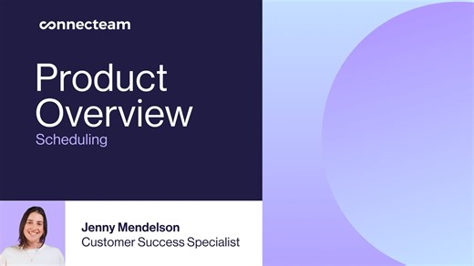 Product Overview - Scheduling | Connecteam