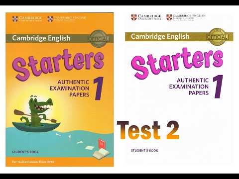 Cambridge Starters A1 Listening 1 Test 2 Authentic Practice