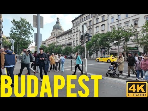 Budapest Streets-4K Walking Tour 2025