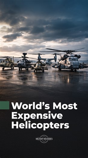 These combat helicopters don’t just fly, they move wars. From Russia’s Mi-35M to the US Marine Corps’ CH-53K King Stallion, this breakdown explores the world’s most expensive military helicopters and explains why they cost what they do. | Military Mechanics
