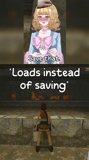 When You Accidentally Hit Load Instead of Save #vtuber #fail #tombraider