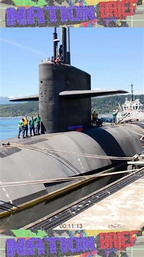U.S. Ballistic Missile Submarine USS Kentucky departs from Naval Base