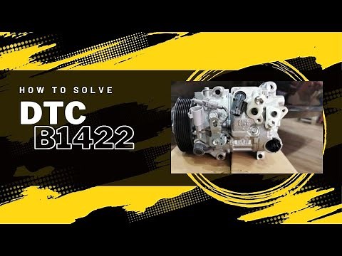 HOW TO SOLVE DTC 1422 TOYOTA COMPRESSOR LOCK SENSOR CKT.