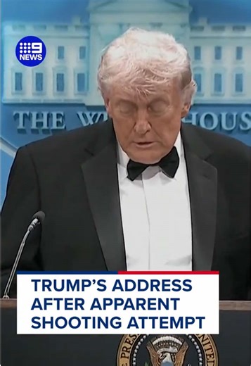 Trump Addresses Media After White House Dinner Shooting Reports