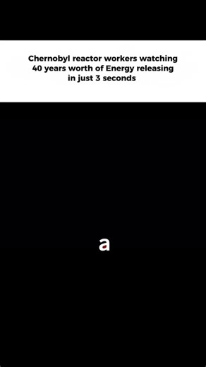 Knowledge | Tech | Wealth | Chernobyl reactor workers watched in shock as 40 years’ worth of energy released in just 3 seconds — an unimaginable surge that triggered... | Instagram