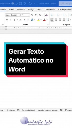Como Gerar Texto Automático com Microsoft Word