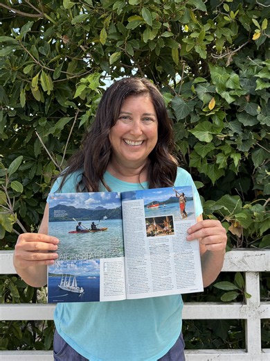 In print for Pasadena Magazine about Windstar Cruises in French Polynesia