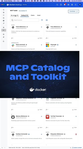 MCP servers are powerful. Configuring them securely? Historically… less fun. This new video shows how the Docker MCP Toolkit simplifies MCP setup with secure defaults, OAuth support, and containerized isolation so you can focus on automating dev tasks, not babysitting configs. A must-watch if MCP is anywhere on your roadmap. https://youtu.be/N__ZvBAw6io | Docker