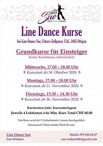 Line Dance Grundkurse für Einsteiger (Country & Modern Line Dance) Erlerne die ersten Grundschritte zu einfach choreografierten Tänzen mit garantiert jeder Menge Spass! Du brauchst dazu weder einen Tanzpartner noch Tanzerfahrung. Geeignet für jedes Alter und Geschlecht. Neugierig und Lust etwas neues auszuprobieren? Dann melde Dich bei mir und sichere Dir deinen Platz in der Reihe!😉💃🕺 Der Kurs wird ab 3 Teilnehmern/-innen durchgeführt. Bis bald, ich freue mich auf Dich. #linedance #tanzkurs #