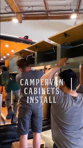 Installing Overhead Cabinets in a Campervan!