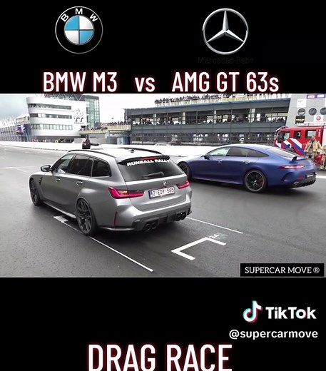 BMW M3 Faces Off Against AMG GT 63s in Epic Drag Race