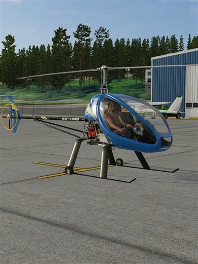 Dinally Ultralight Helicopter, why no one talk about that one? Such a cool one! #helicopter #simulation #gamming #xplane12