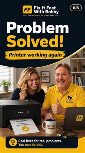 STOP! Printer Offline? Check the Cable First