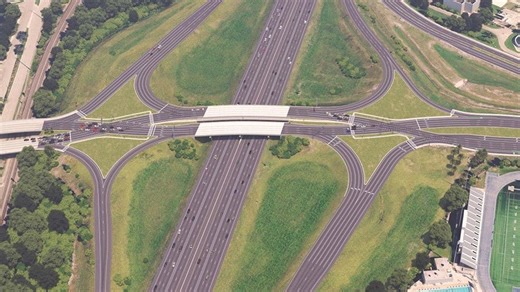 Palm Beach County's first 'diverging diamond' interchange is almost here. How will it work?
