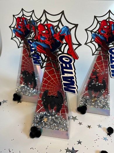 Spider-man Favor Boxes: Personalized Birthday Party Treat Boxes - Etsy