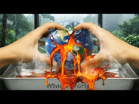 Relaxing ASMR: Squeezing planets on a rainy day (Stress Relief & Tingle)