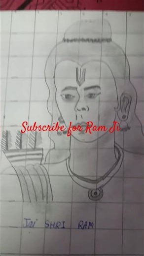 drawing of Ram ji#shortvideo #art #drawing