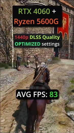 The Witcher 3 Next-Gen | 1440p ULTRA+ vs OPTIMIZED - RTX 4060 + 5600G FPS Test! #thewitcher3