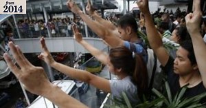 Protesters in Thailand invoke Hunger Games three-finger salute to voice dissent