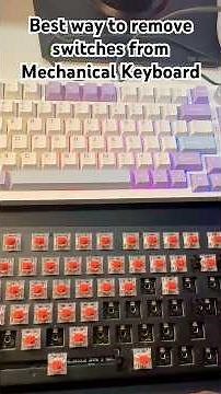 Correct way to remove switches from mechanical keyboard #shorts #mechanicalkeyboard