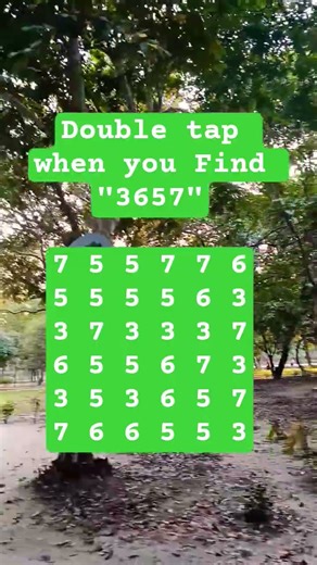 Observation Visual Test: 5 Seconds For You To Spot:3657 . Try Your Skills! #search #puzzle #shorts