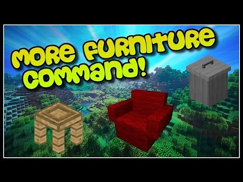 Furniture In Minecraft! - NO MODS! - ONE COMMAND