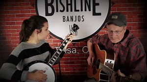 Kayla demos the Custom top-tension retro banjo. | Bishline Banjos