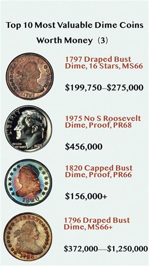 Top 10 Most Valuable Dime Coins Worth Money