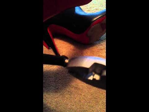 How to fix/repair Christian Louboutin high heels yourself DIY heel repair for CB shoes