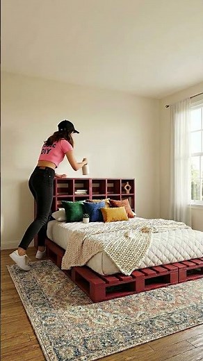 Building a custom DIY bookshelf bed frame from scratch.