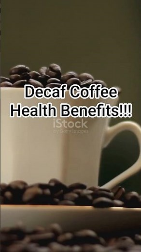 5 Surprising Health Benefits of Decaf Coffee! #coffeelover #caffeinefree #coffeetime