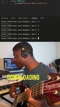 Programming helps me practice [3] #python #programming #Music #MTDBass #BassPlayer #Bassist #STEM