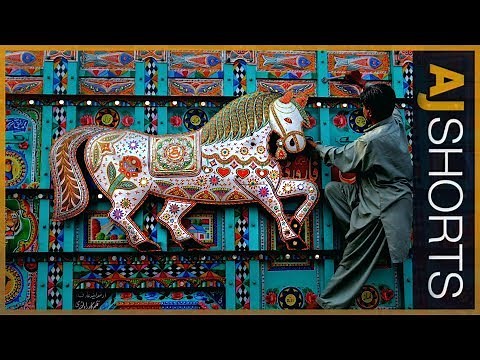 How are Pakistan's buses painted into beautiful art? | AJ Shorts
