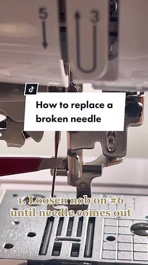 Replacing a Broken Needle on Brother Machine