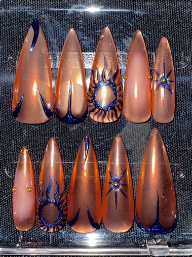 Solar Scar: The Art of Heat-Infused Nails