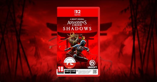 Pudełkowe Assassin's Creed Shadows na Nintendo Switch 2 za 149,99 zł (40 zł taniej) w Media Markt