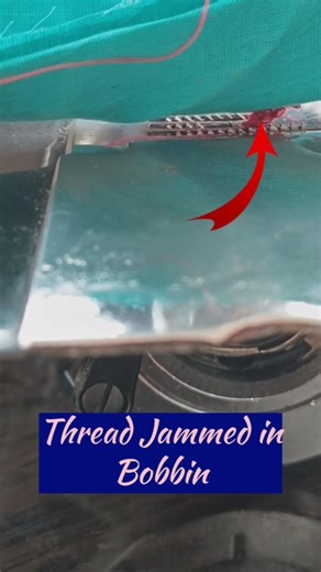 Thread Jammed in Bobbin Area ? Fast & Easy Fix ! ✅ #sewingbeginner #sewingmachinerepair #tutorial