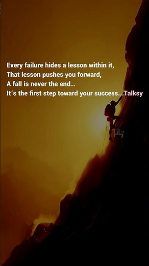 Turn Failure Into Success 💫 | Motivational Life Lesson | Inspiring Quote About Never Giving Up