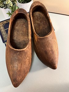 Vintage Dutch Wooden Clogs – Traditional Holland Shoes, Rustic Decor or Folk Art Collectible - Etsy