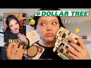 full face of dollar tree makeup?!