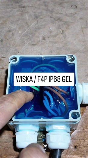 Commercial & Maintenance Electrician | Fast West End Call-Outs on Instagram: "Stripping & Preparing Cables for a WISKA Box Install 1️⃣ Correct cable preparation keeps installs fast, consistent, and professional. 2️⃣ Clean stripping allows neat terminations inside the WISKA IP-rated junction box. 3️⃣ 3-gang WAGO connectors keep internal wiring organised and maintenance-free. 4️⃣ Finished with F4P 2 x 0.5 Litre Bottles of Magic Gel and Mixing Jug IP68 to displace moisture and protect the connectio
