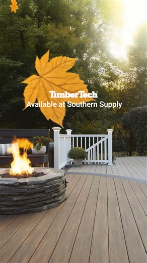 Crisp evenings, warm firepits, and decks built to last. TimberTech decking is engineered to handle Missouri’s unpredictable weather, so you can enjoy your outdoor space all year long. #TimberTechDecking #SouthernSupply #OutdoorLiving #OzarksHomes #DeckLife #BuiltToLast #MissouriWeather | Southern Supply | Facebook