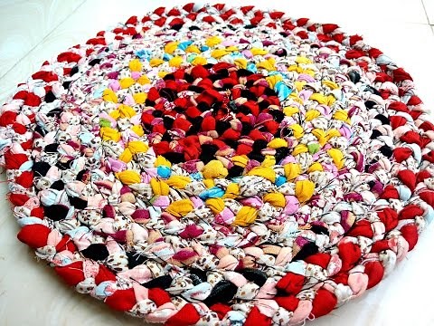 Handmade Doormat with Old Clothes