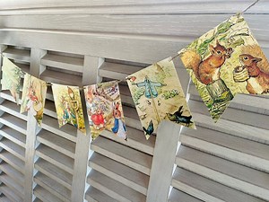 Peter Rabbit Banner Beatrix Potter Spring Bunting Baby Shower Easter Decoration Easter Garland Baby Garland Spring Wall Decor - Etsy